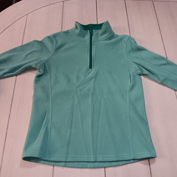 Girls XL(16) Old Navy Kids Long Sleeve Teal Quarter Zip Pullover - Picture 2 of 9